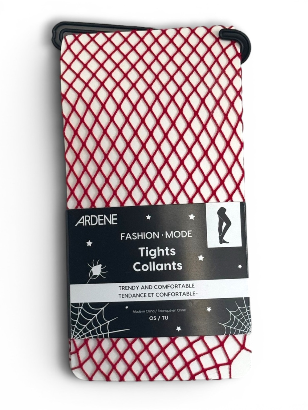 Red Fishnet Tights One Size Ardene BNWT